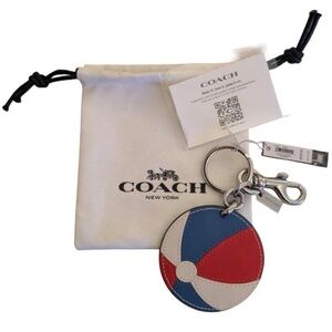 COACH 💕NWT Beach Ball Keychain/Bag Charm